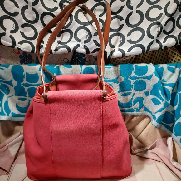 Hermes bougainvillea elan canvas cabbage bag - Picture 1 of 13